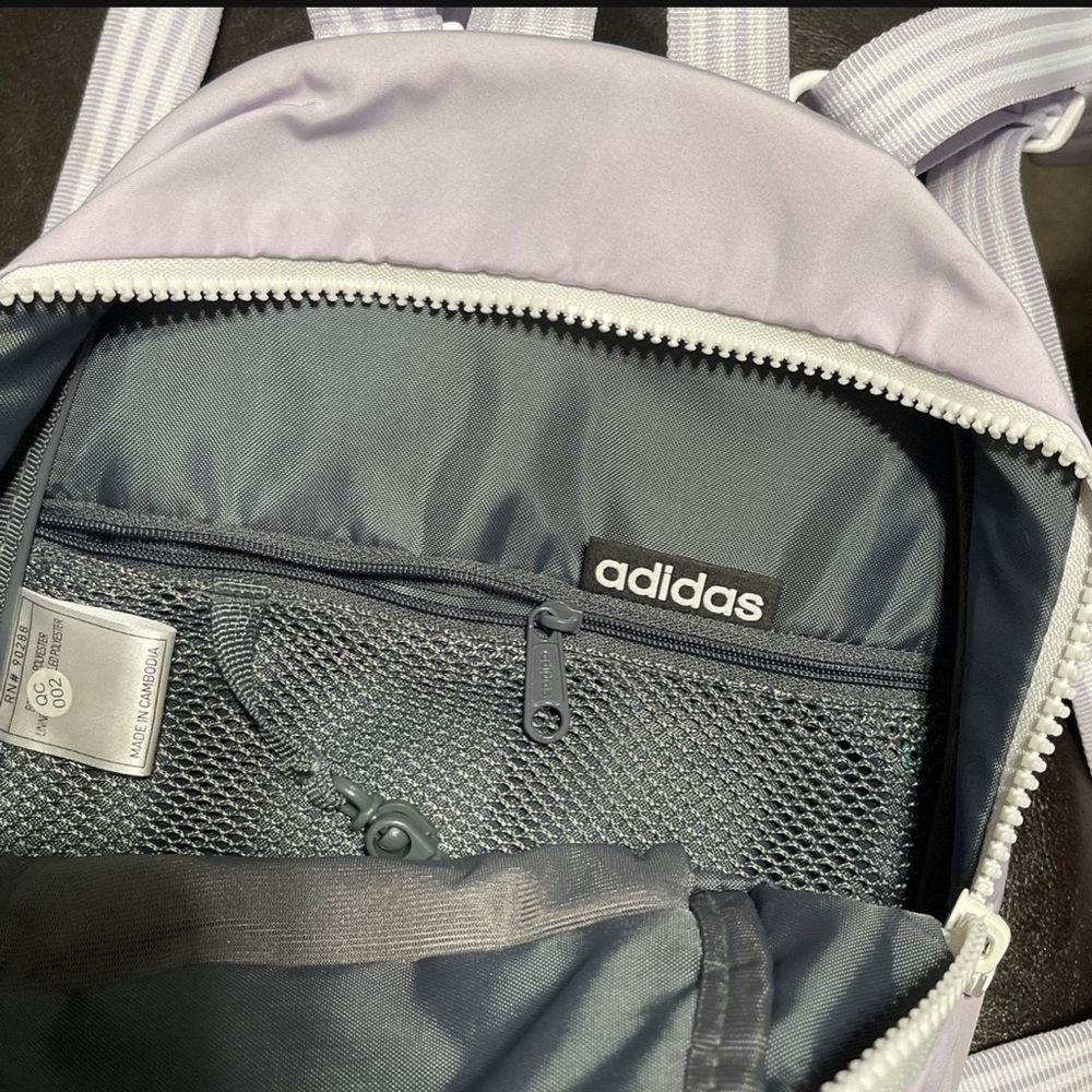 NWT Lavendar Adidas backpack - Picture 2 of 3